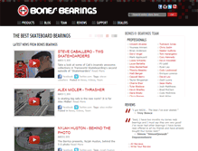 Tablet Screenshot of bonesbearings.com
